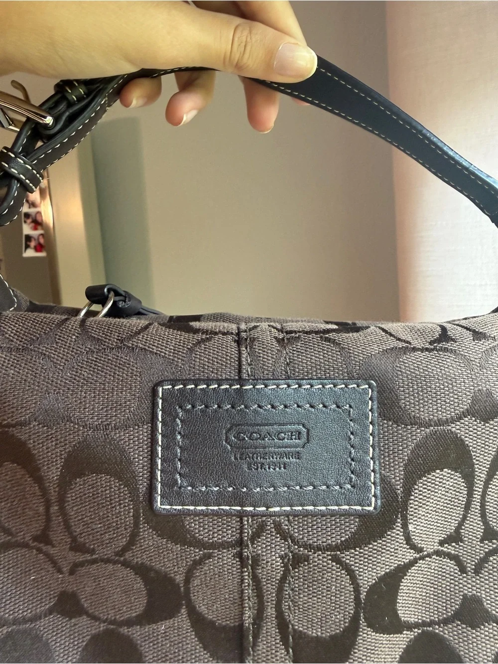 Coach Brown Signature Canvas purse